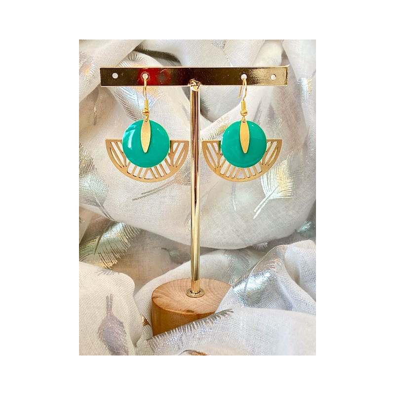 Boucles d'oreilles - Thé à la menthe