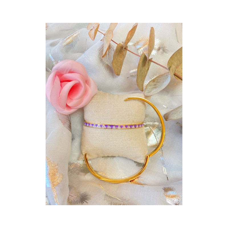 Bracelet - Jonc bohème chic - violet