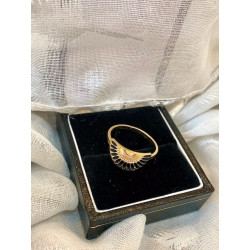 Bague - Éventail - Noire