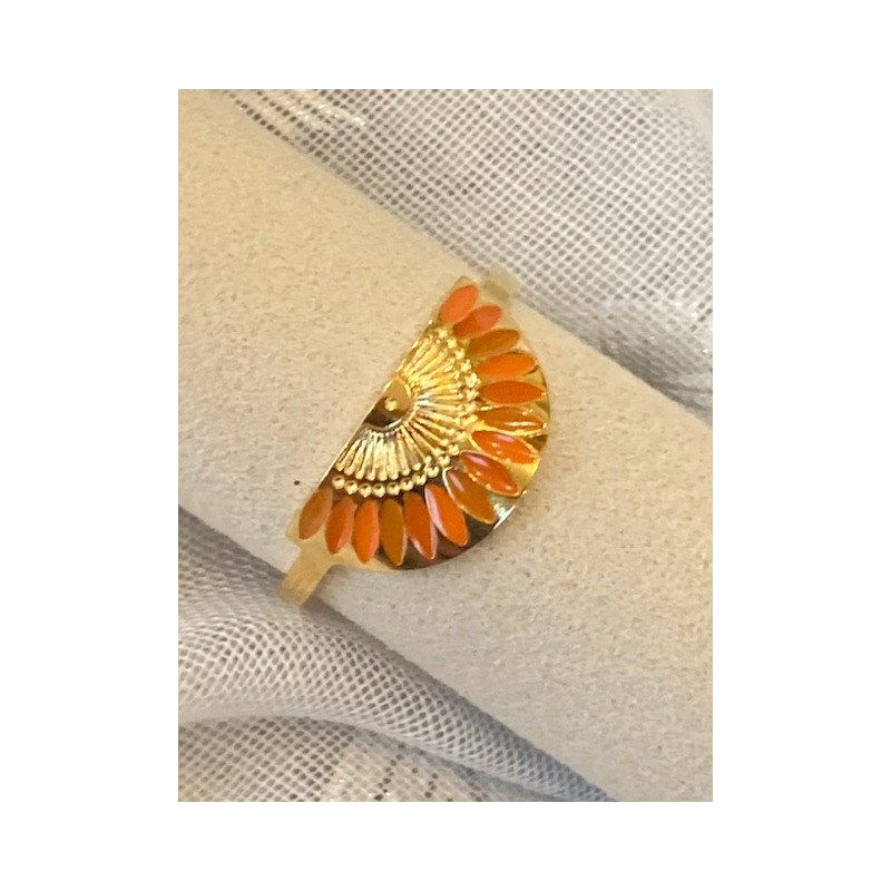 Bague - Éventail - Orange