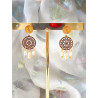 Boucles d’oreilles - Claudine - vertes