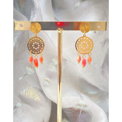 Boucles d’oreilles - Claudine - blanches