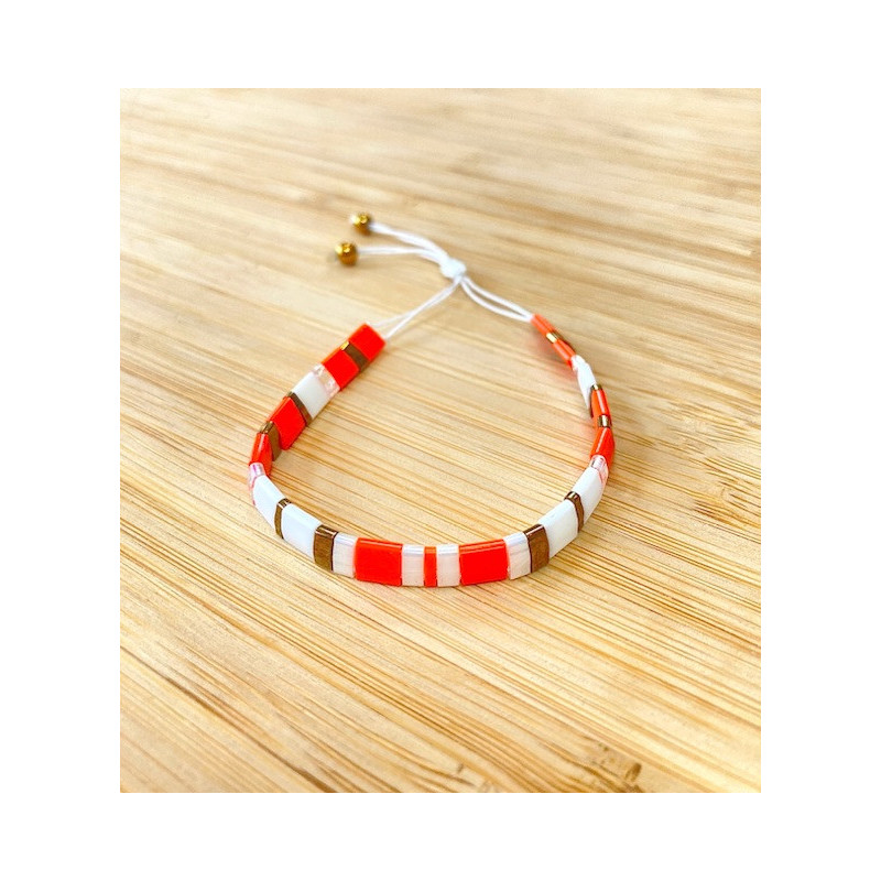 Bracelet - Tila Miyuki - Orange