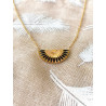 Collier - Éventail - noir