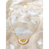 Collier - Éventail - blanc