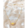 Collier - Éventail - violet