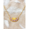 Collier - Éventail - violet