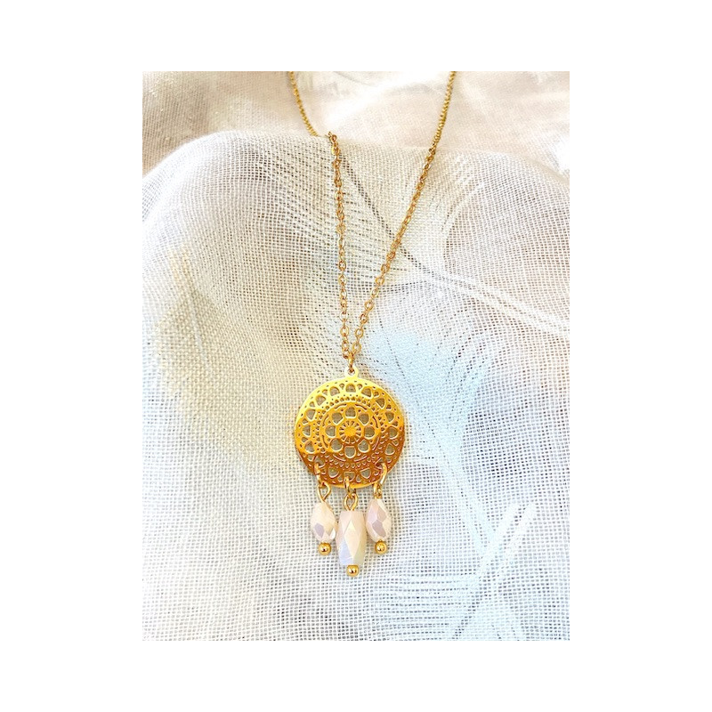 Collier - Claudine - blanc