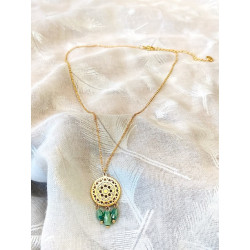 Collier - Claudine - vert clair