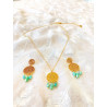 Collier - Claudine - vert clair
