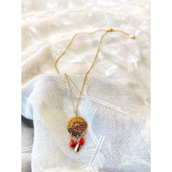 Collier - Claudine - rouge