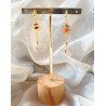 Boucles d’oreilles - Soleil - vertes