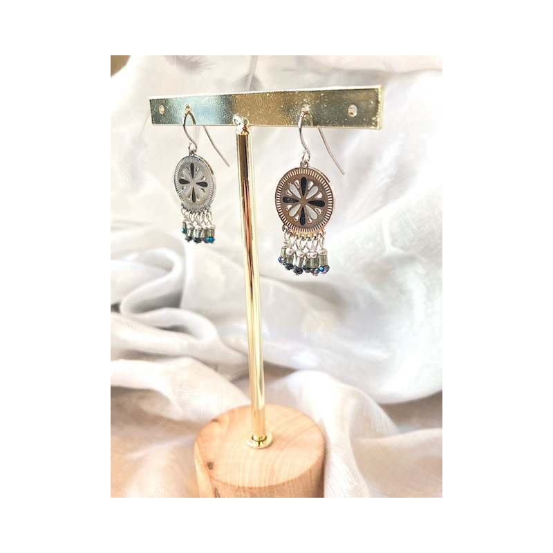 Boucles d’oreilles - Indienne - noires