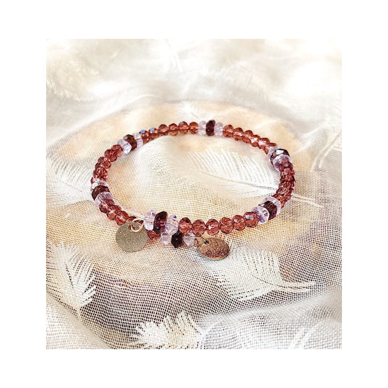 Bracelet - scintillant - violet