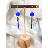 Boucles d'oreilles - Fuchsia bleu