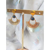 Boucles d’oreilles - Panier - Noires
