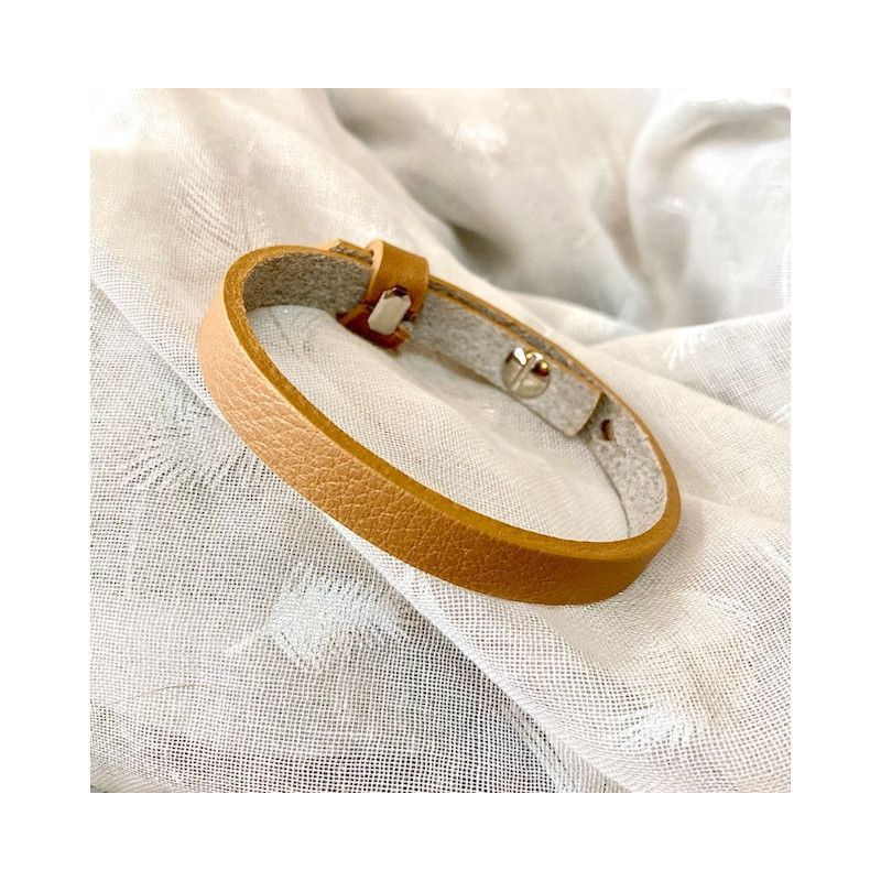Bracelet - Cuoio  - Camel clair