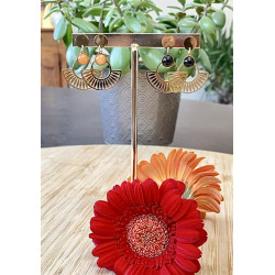 Boucles d’oreilles - Panier - Blanches