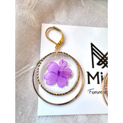 Boucles d’oreilles - Pervenches