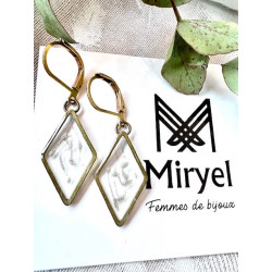 Boucles d’oreilles - Faisceaux dorés