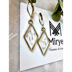 Boucles d’oreilles - Faisceaux dorés