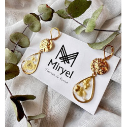 Boucles d’oreilles - Gouttes d’or