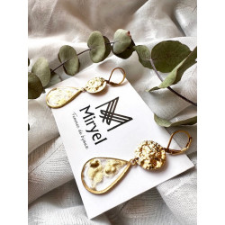 Boucles d’oreilles - Gouttes d’or