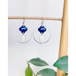 Boucles d'oreilles - Marinière