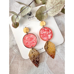 Boucles d’oreilles - Rosier du Japon