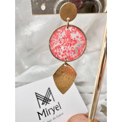 Boucles d’oreilles - Rosier du Japon