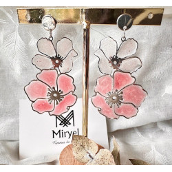 Boucles d’oreilles - Églantines