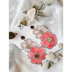 Boucles d’oreilles - Églantines