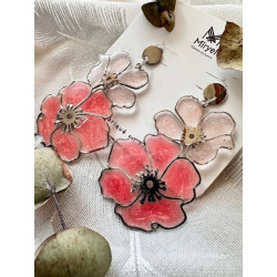 Boucles d’oreilles - Églantines