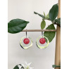 Boucles d'oreilles - Framboisine