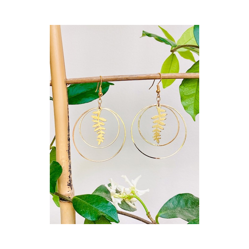 Boucles d'oreilles - Végétales