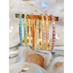 Bracelet - Jonc bohème chic - beige